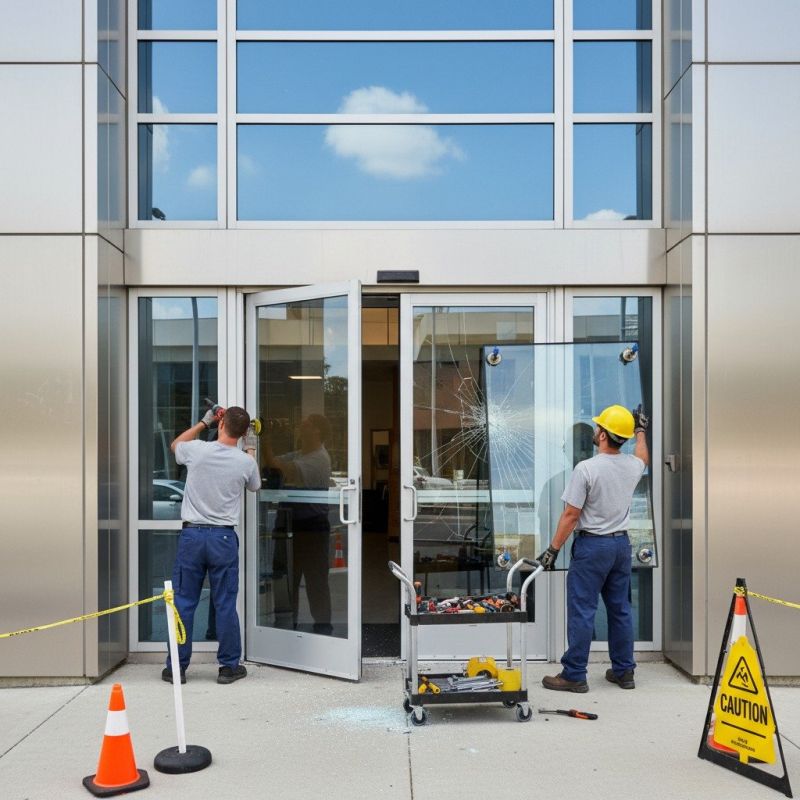 Local Commercial Door Repair pros at work